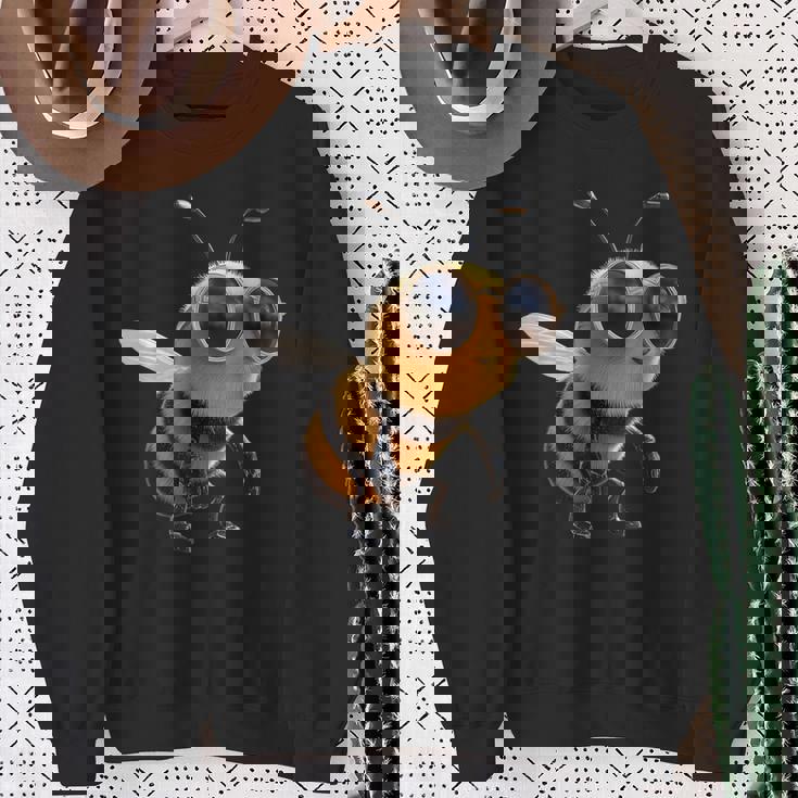 ミツバチのモチーフ養蜂家養蜂家ミツバチお父さん甘い蜂 スウェットシャツ 年配の女性への贈り物