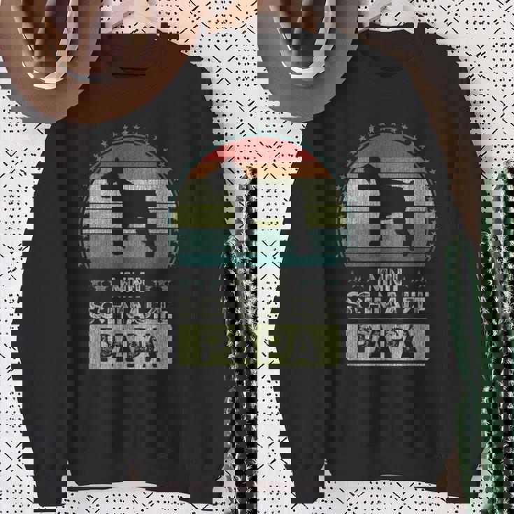 ミニチュア・シュナウザー、ミニチュア・シュナウジー・パパ スウェットシャツ 年配の女性への贈り物