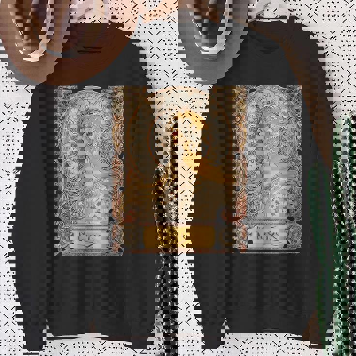 ミュシャラプリュムゾディアックレディアールヌーボー スウェットシャツ 年配の女性への贈り物