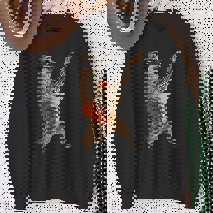 ミーアキャットギター スウェットシャツ 年配の女性への贈り物