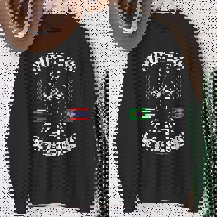 ムエタイ ブラジル ブラジル 格闘技 タイ スウェットシャツ 年配の女性への贈り物