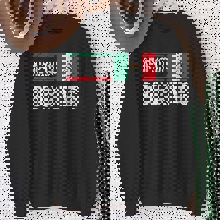 メキシコ ボクシング メキシコ国旗 ジム スパーリング アマチュアスポーツ スウェットシャツ 年配の女性への贈り物