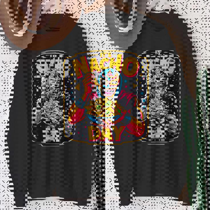 メキシコレスリング レスラー ルチャ・リブレ・ナチョ メキシコファイター スウェットシャツ 年配の女性への贈り物