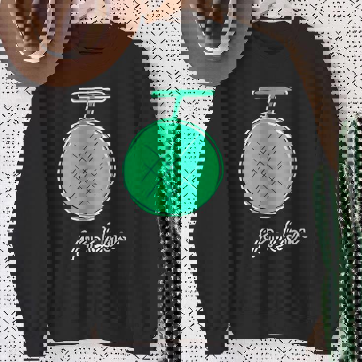 メロン Melon 『フルーツ ポップ』果物 シンプル ゆるい かわいい 落書き イラスト スウェットシャツ 年配の女性への贈り物