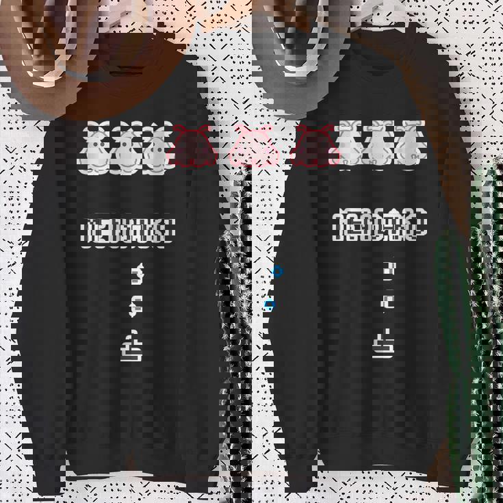 メンダコ《インベーダー》【どうぶつフレンズ】ゲーム パロディ 水族館 ゆるくて かわいい 面白い 動物 キャラクター スウェットシャツ 年配の女性への贈り物