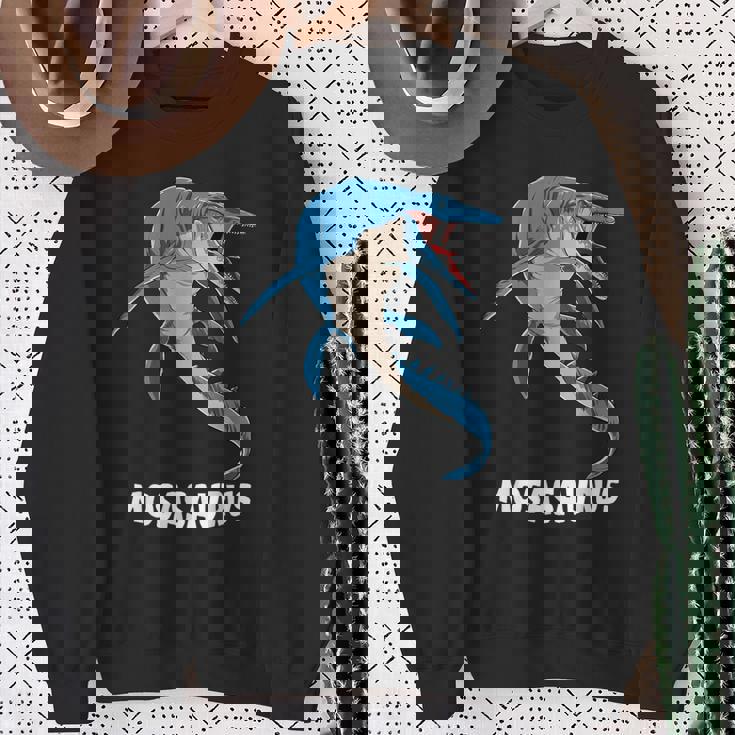 モササウルス 先史時代デザイン スウェットシャツ 年配の女性への贈り物