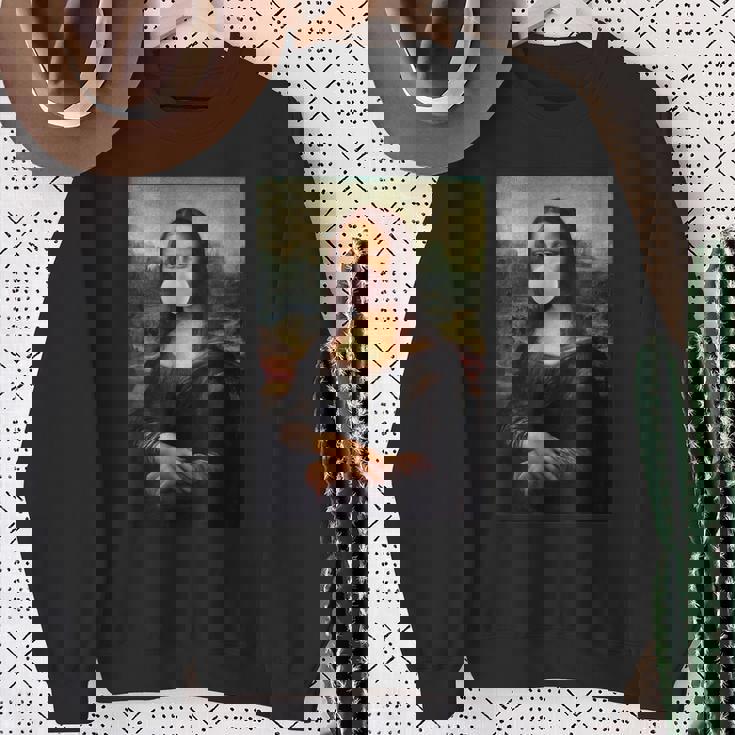 モナリザ チューインガム レオナルド・ダ・ヴィンチ スウェットシャツ 年配の女性への贈り物