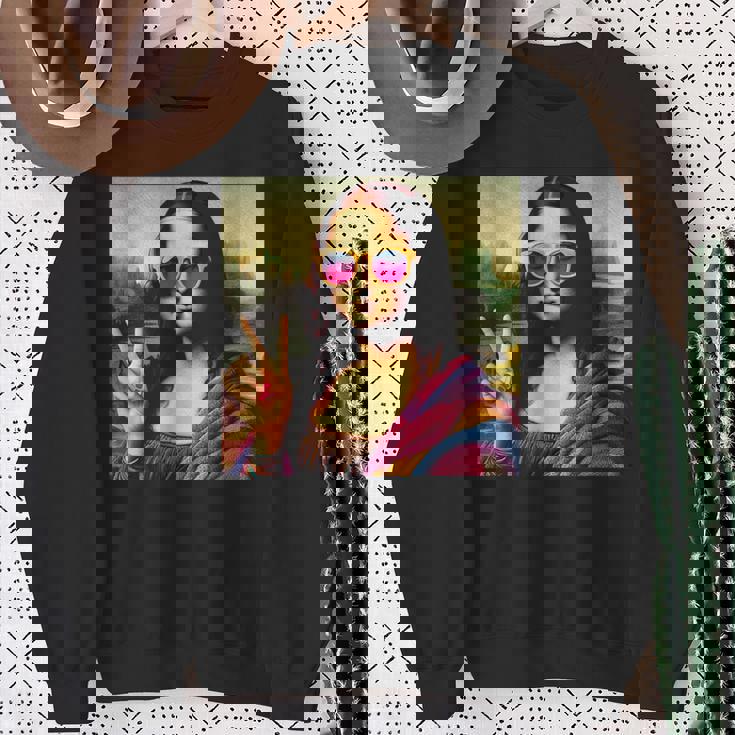 モナリザvサイン スウェットシャツ 年配の女性への贈り物