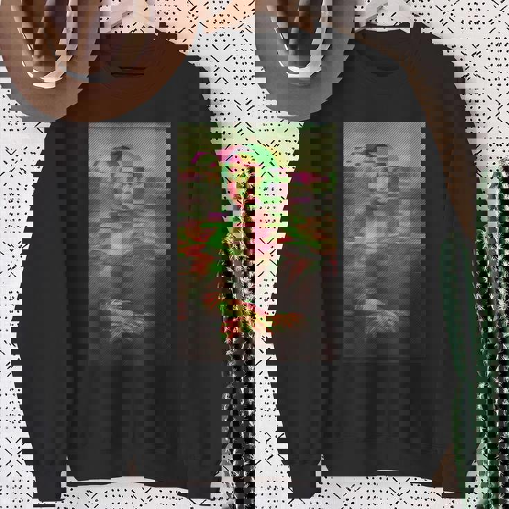 モナリザ有名な絵画アートワークレオナルドダヴィンチギフト Mona Lisa スウェットシャツ 年配の女性への贈り物