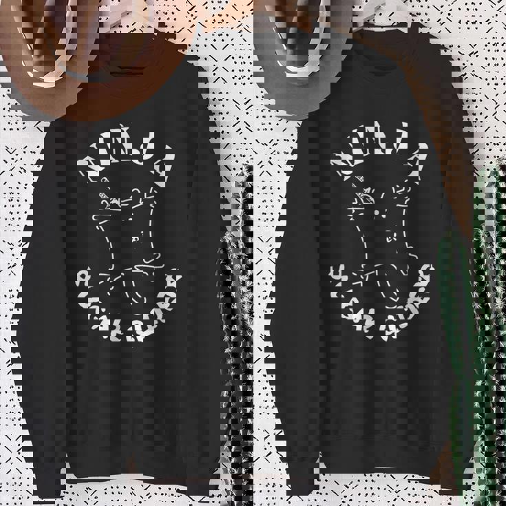 モモンガ忍者参上 スウェットシャツ 年配の女性への贈り物