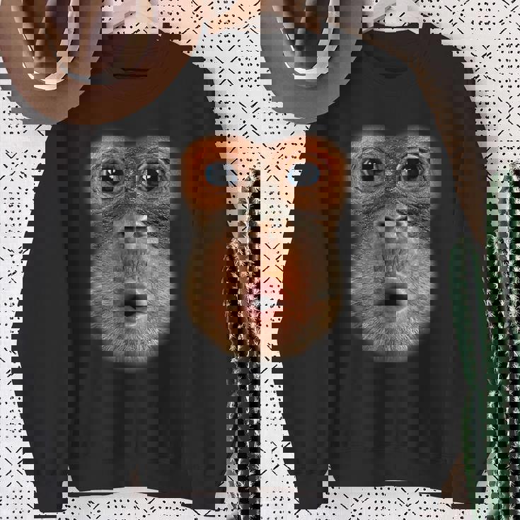 モンキーフェイスブレスファニーメンズレディースハロウィンコスチューム スウェットシャツ 年配の女性への贈り物