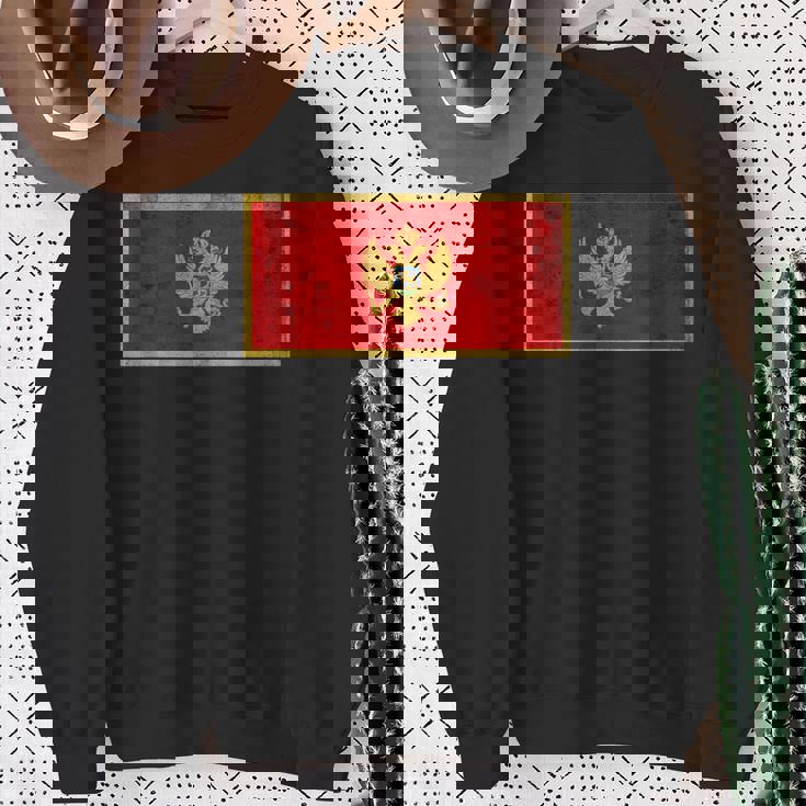 モンテネグロ国旗グラフィック メンズ レディース キッズ スウェットシャツ 年配の女性への贈り物