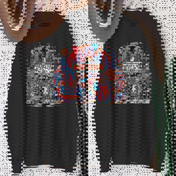 モータウン時代の懐かしい音楽デザイン スウェットシャツ 年配の女性への贈り物