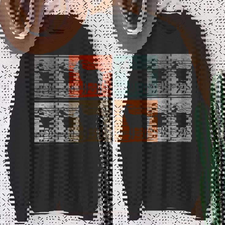 ヤギ レトロスタイル ヤギ好き ヤギ スウェットシャツ 年配の女性への贈り物