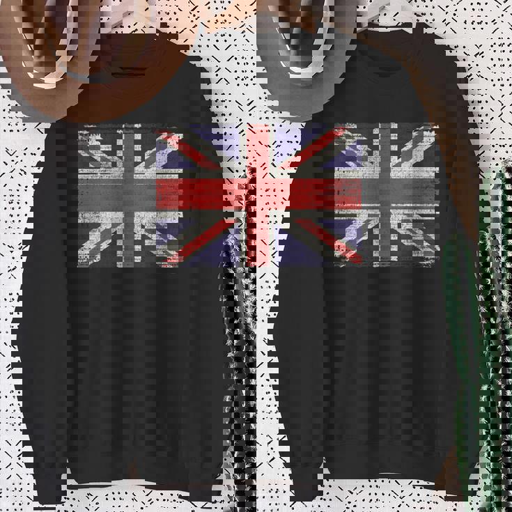 ユニオンジャック ヴィンテージ 英国国旗 ブリティッシュレトロフラッグ スウェットシャツ 年配の女性への贈り物