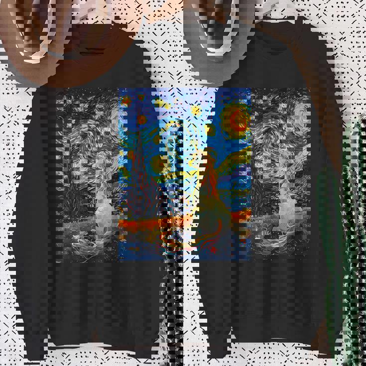 ユニコーン恋人のためのユニコーン恋人のスターリーナイトヴァンゴッホ スウェットシャツ 年配の女性への贈り物