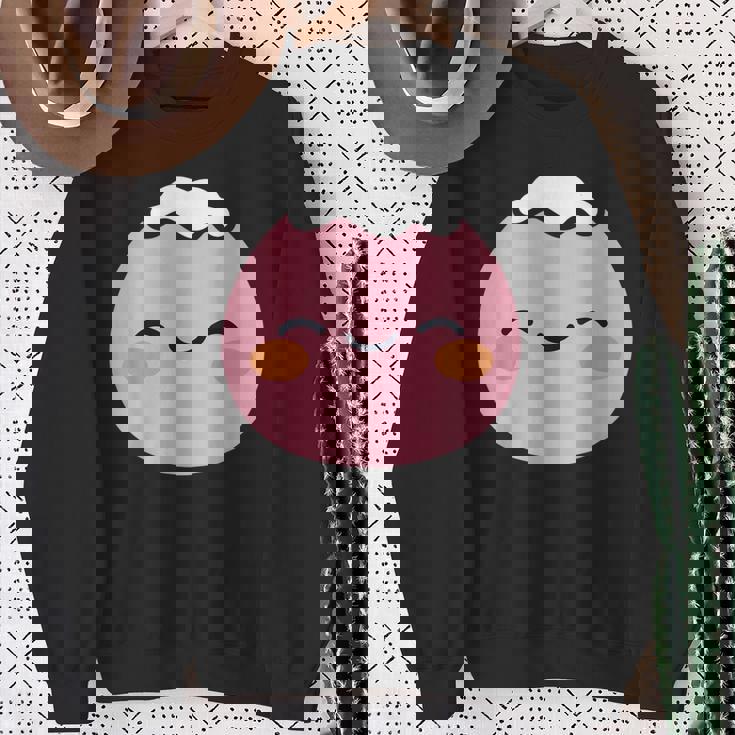 ユーモア餅 シンプルでミニマルな和スイーツ餅 Mochi スウェットシャツ 年配の女性への贈り物