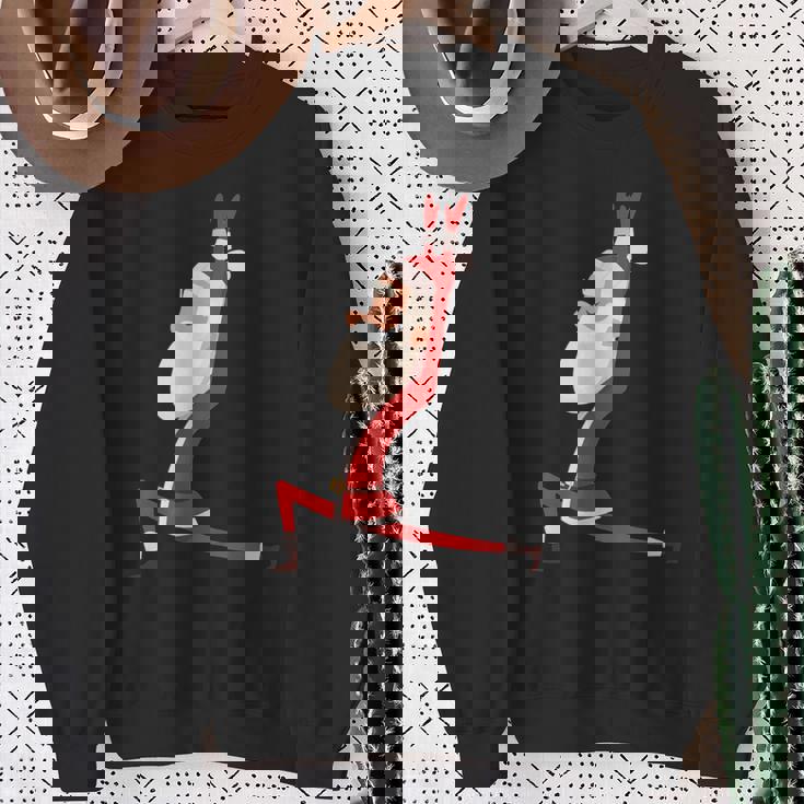 ヨガ サンタ クリスマス ワークアウト スウェットシャツ 年配の女性への贈り物