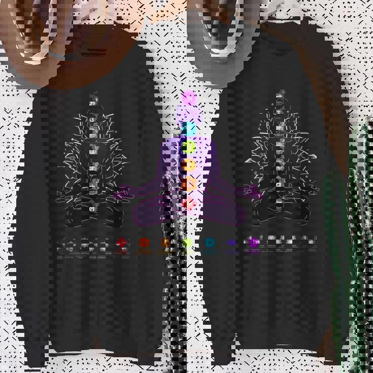 ヨガ チャクラ スピリチュアル ボディ システム 瞑想 スウェットシャツ 年配の女性への贈り物