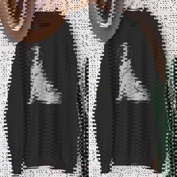 ヨガ パグ パグ スウェットシャツ 年配の女性への贈り物