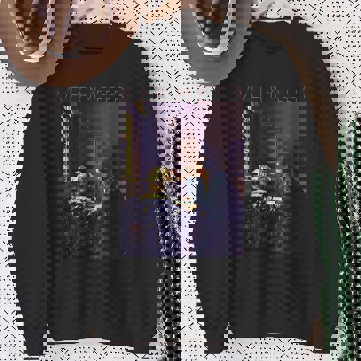 ヨハネス フェルメール アーティストのためのアート 天文学者 スウェットシャツ 年配の女性への贈り物