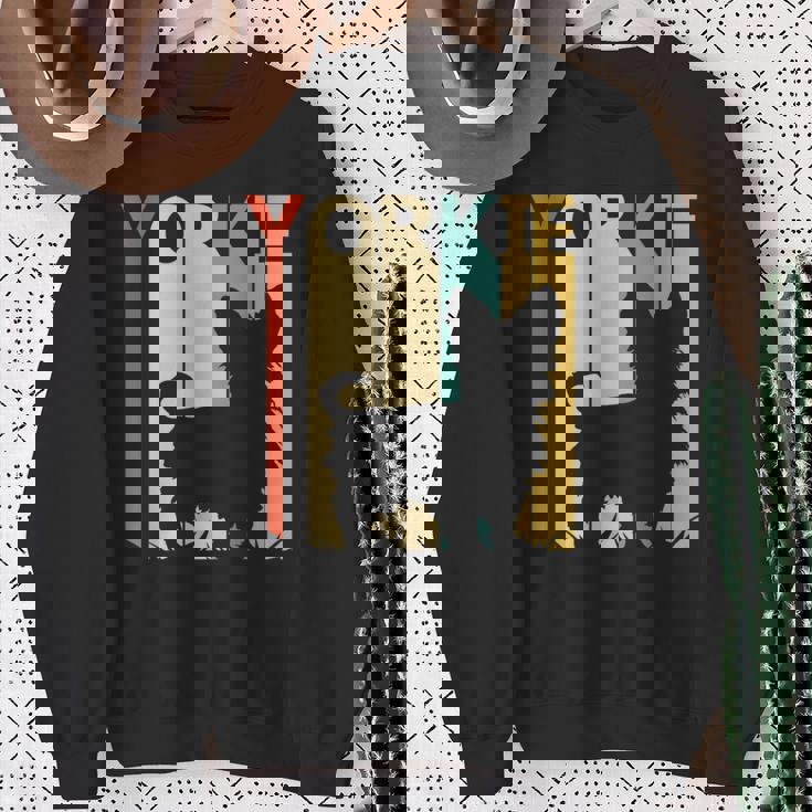 ヨークシャーテリア犬 スウェットシャツ 年配の女性への贈り物