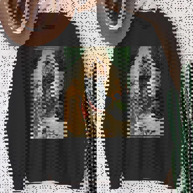 ラファエロのシスティーナ・マドンナ1513 スウェットシャツ 年配の女性への贈り物