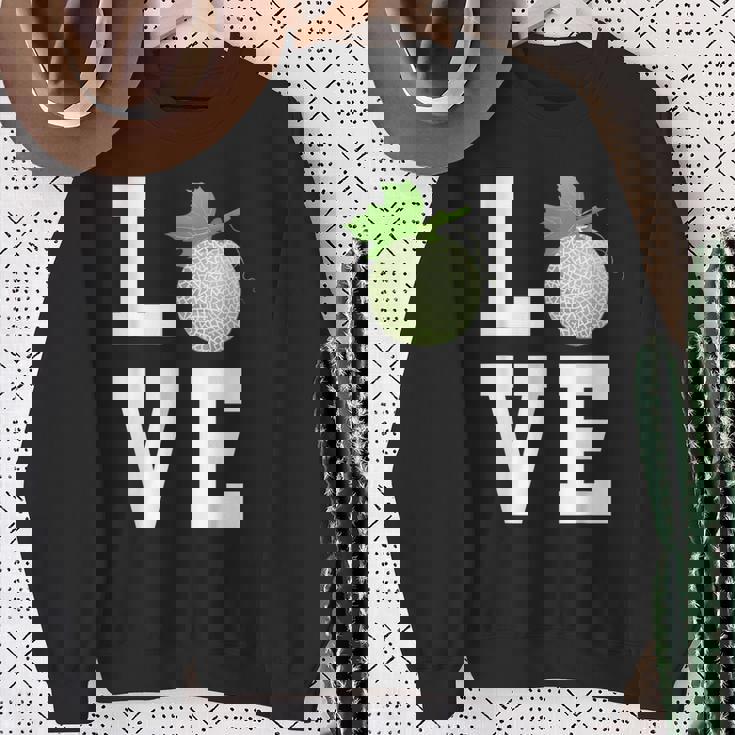 ラブカンタロープ メロン アウトフィット マスクメロン スウェットシャツ 年配の女性への贈り物