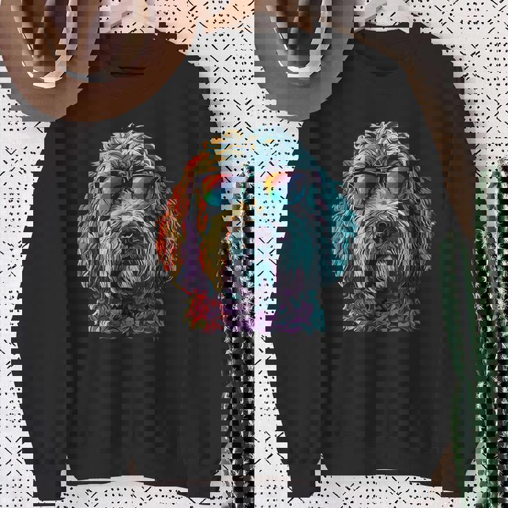 ラブラドゥードル・ドゥードル・ママ 犬 犬のママ 毛皮の友達 スウェットシャツ 年配の女性への贈り物