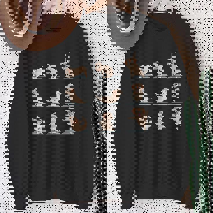 ラブラドール レトリバー ヨガ スウェットシャツ 年配の女性への贈り物