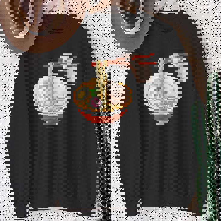 ラーメン ドット絵 スウェットシャツ 年配の女性への贈り物