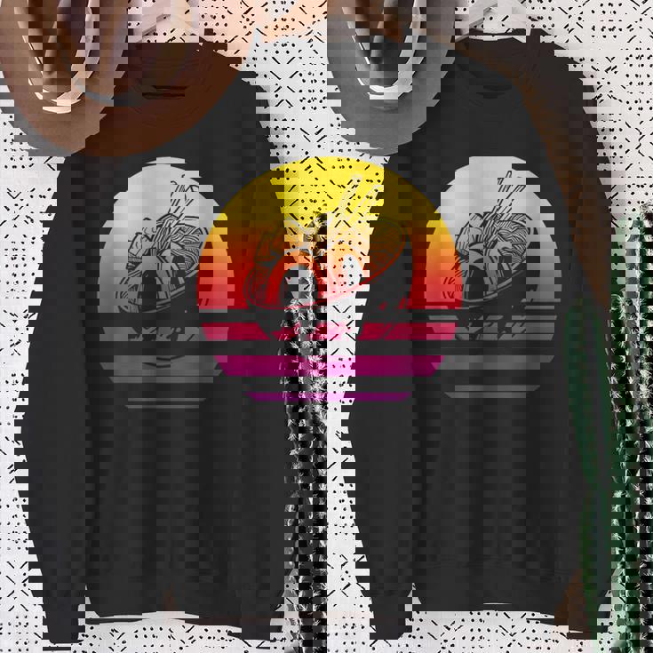 ラーメン レトロスタイル ビンテージ スウェットシャツ 年配の女性への贈り物