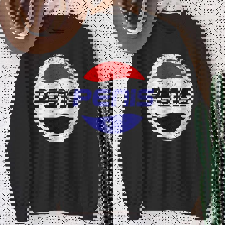 リフレッシュペニス飲料 面白いディックジョーク スウェットシャツ 年配の女性への贈り物