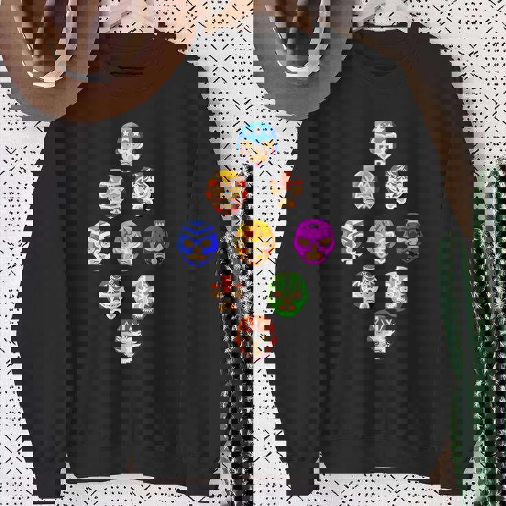 ルチャリブレまたはメキシカンレスリング マスクまたはルチャドール スウェットシャツ 年配の女性への贈り物