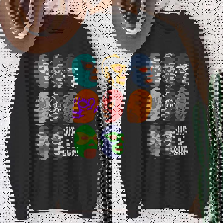 ルチャ・リブレ「ビバ・ラ・ルチャ！」 スウェットシャツ 年配の女性への贈り物