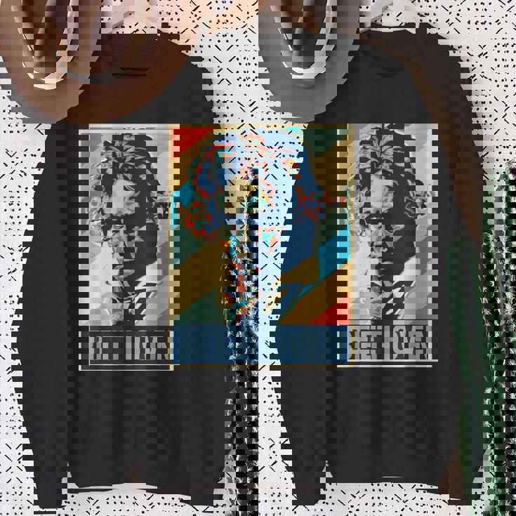 ルートヴィヒ・ヴァン・ベートーヴェン ポスター ミュージシャン 作曲家 スウェットシャツ 年配の女性への贈り物