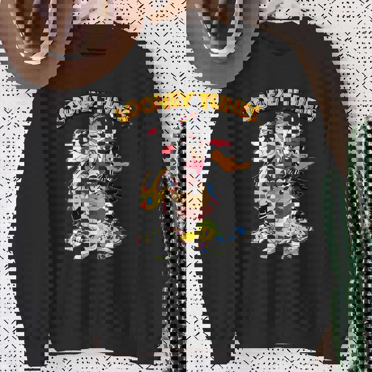 ルーニー・テューンズ シルベスター タズ ダフィー 虫 スウェットシャツ 年配の女性への贈り物