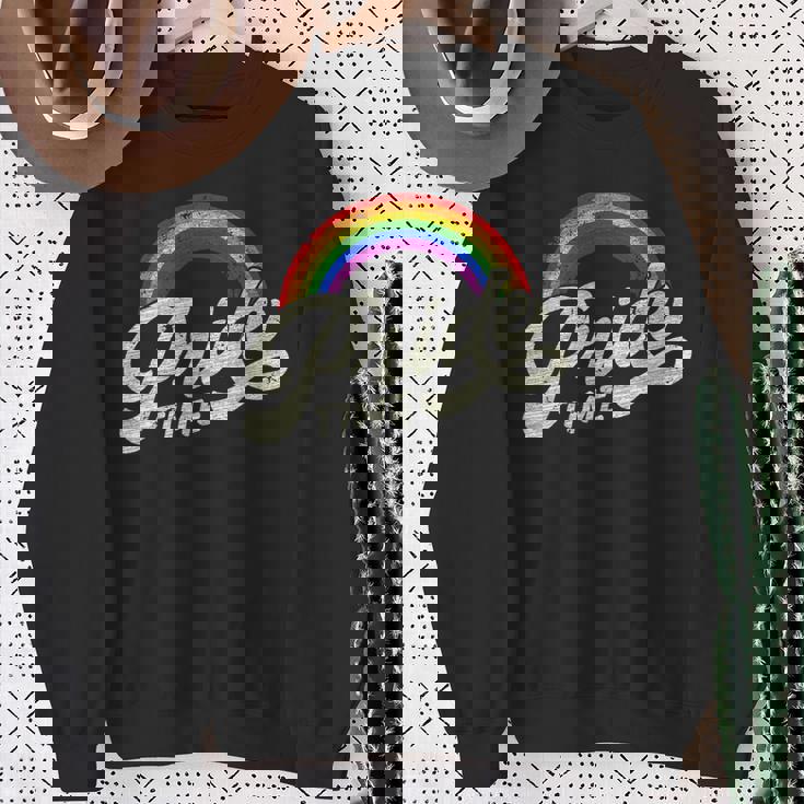 レインボー、プライドタイム、Lgbt スウェットシャツ 年配の女性への贈り物