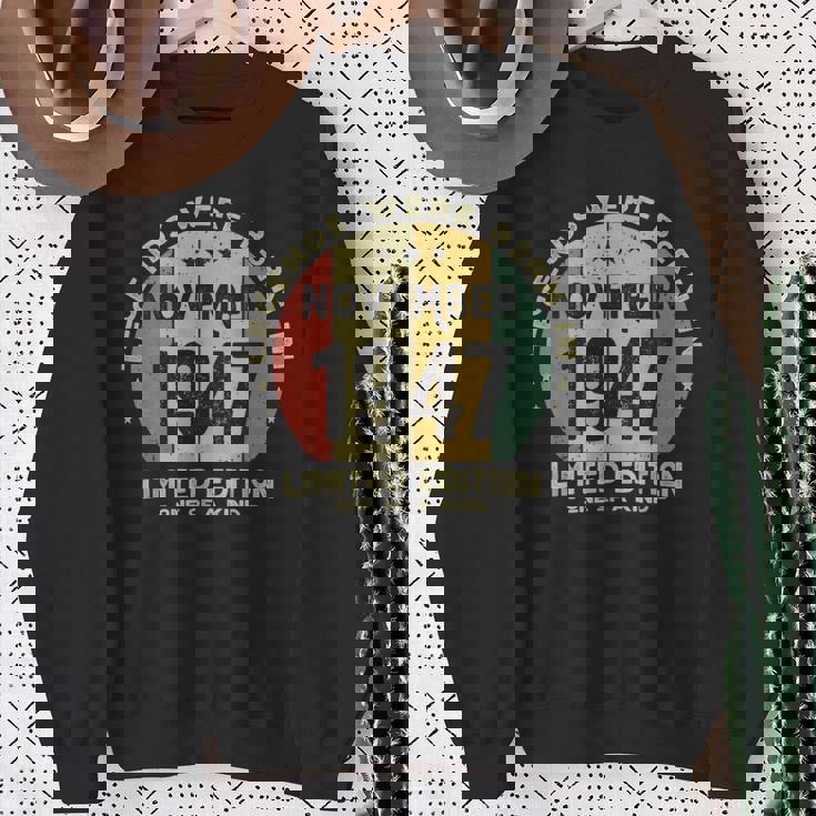 レジェンドは1947年十一月生まれ 誕生日 スウェットシャツ 年配の女性への贈り物