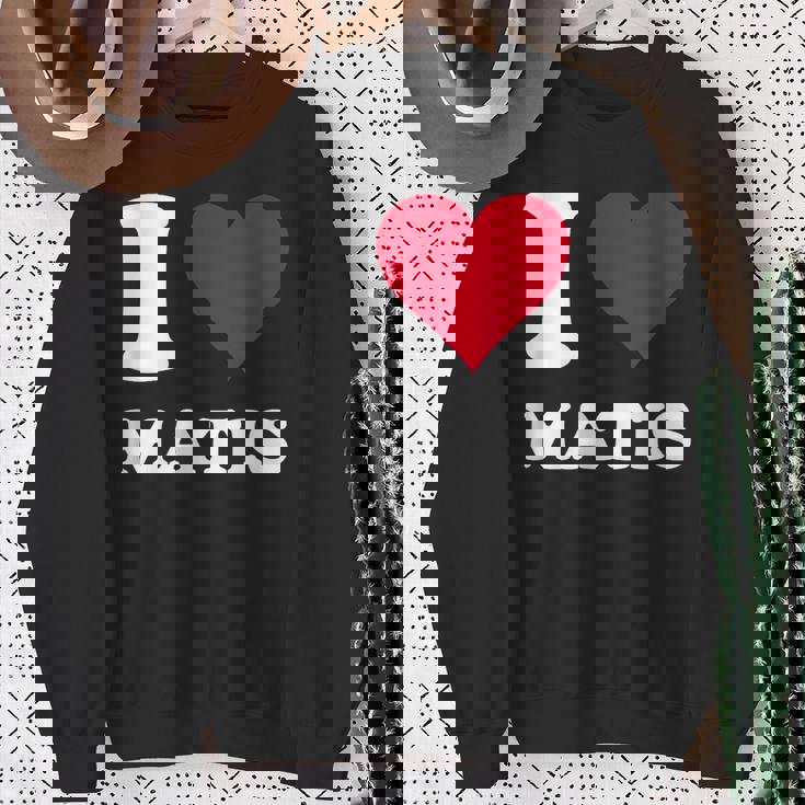 レッドハート I Love Matis スウェットシャツ 年配の女性への贈り物