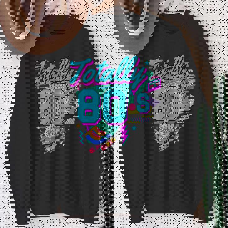 レトロ 1980年代 カラフル 80年代 面白い 80 レイブ テーマ パーティー スウェットシャツ 年配の女性への贈り物