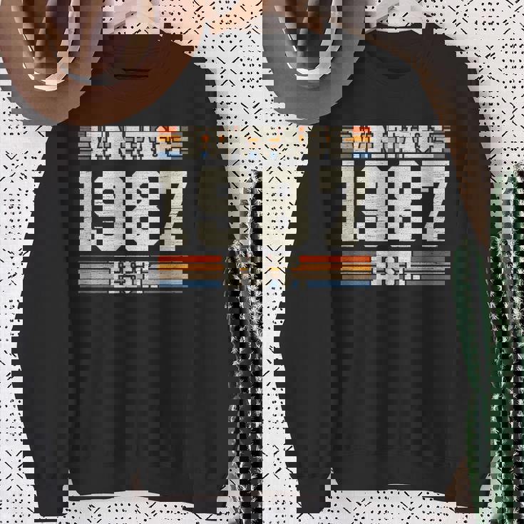 レトロ 38 年 ヴィンテージ 1987年 創業 38 周年 スウェットシャツ 年配の女性への贈り物