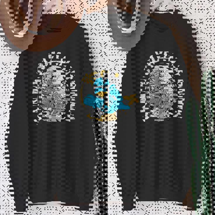 レトロ スケルトン ビーチ サンタクルーズ スウェットシャツ 年配の女性への贈り物