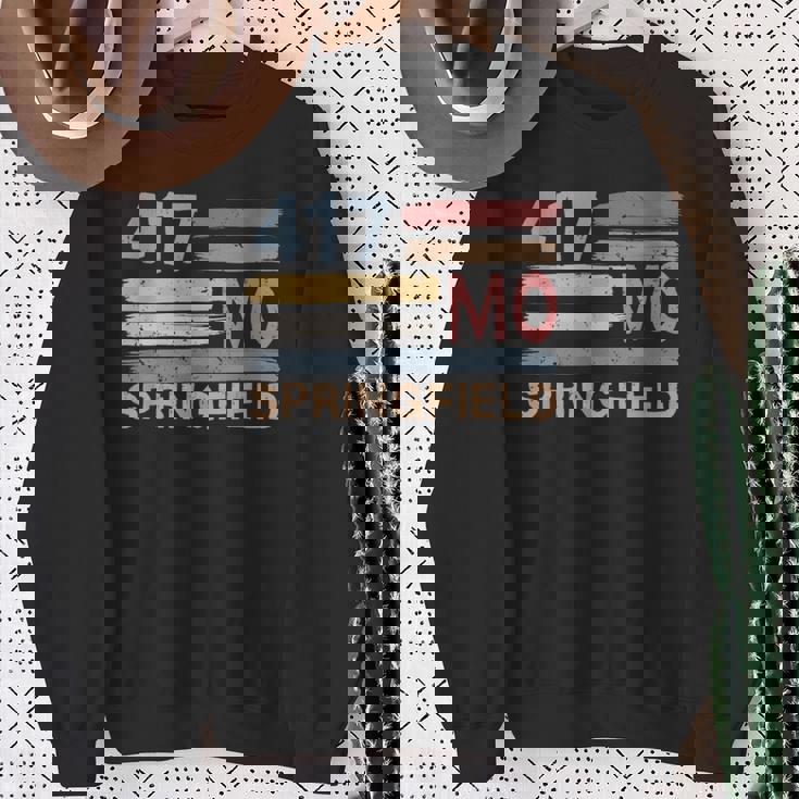 レトロ スプリングフィールド エリアコード 417 ミズーリ州 スウェットシャツ 年配の女性への贈り物