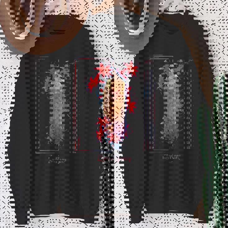 レトロ ソフト グランジ アニメ 美的 赤い スパイダーリリー スウェットシャツ 年配の女性への贈り物