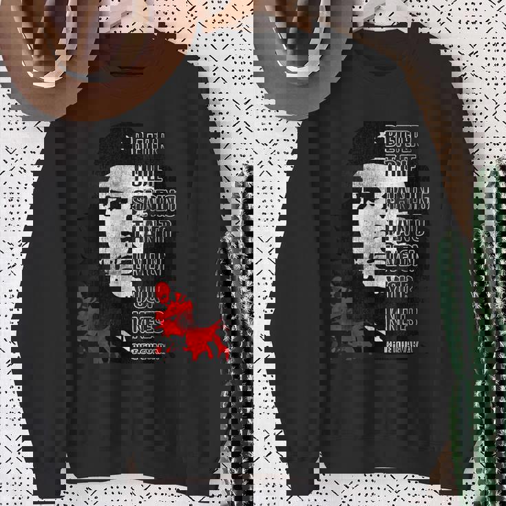 レトロ チェ・ゲバラアドミラー 革命的な引用句 ミーム スウェットシャツ 年配の女性への贈り物