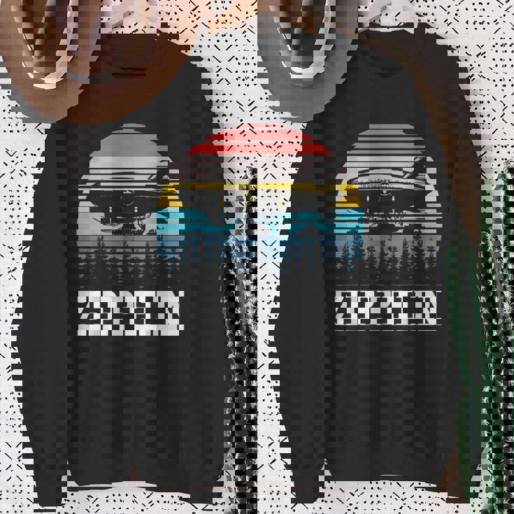 レトロ ツェッペリン 70年代 80年代 飛行船 ツェッペリン ツェップリン スウェットシャツ 年配の女性への贈り物