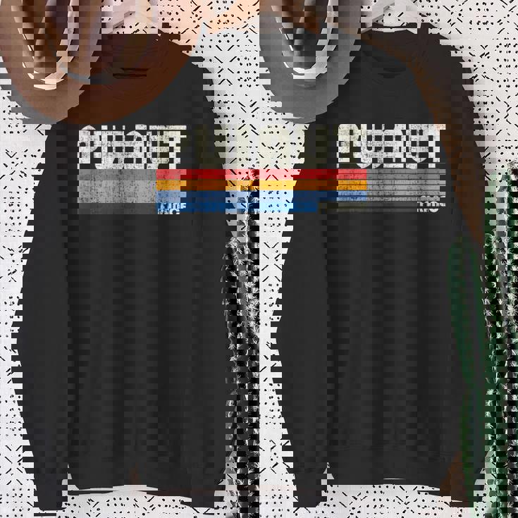 レトロ ヴィンテージ 70年代80年代スタイル プジョー、フランス スウェットシャツ 年配の女性への贈り物