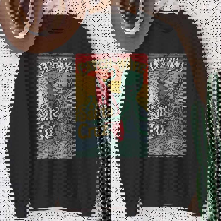 レトロ ヴィンテージ サーフ クラブ オクトパス Ca サンタクルーズ スウェットシャツ 年配の女性への贈り物