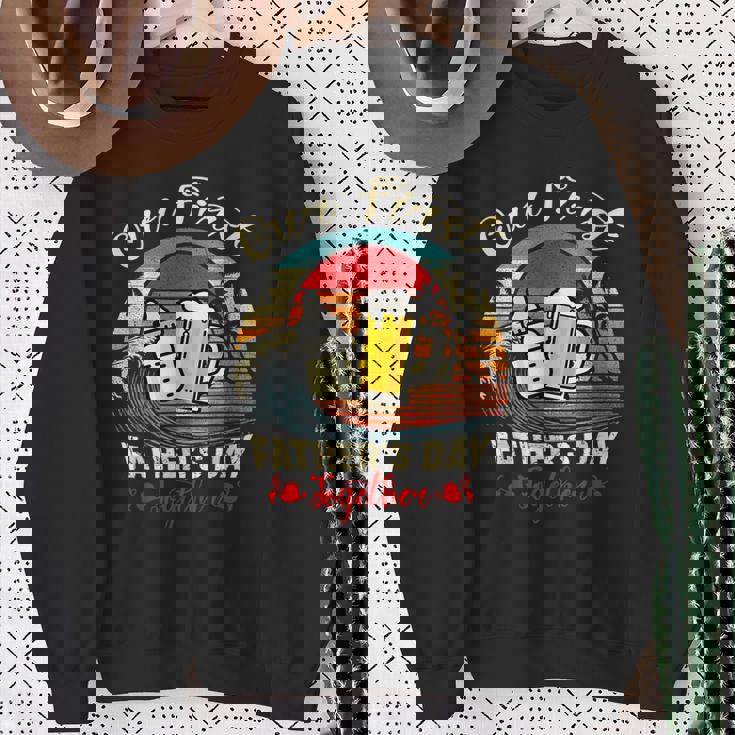 レトロ ヴィンテージ 父の日 初めての父の日 一緒に スウェットシャツ 年配の女性への贈り物